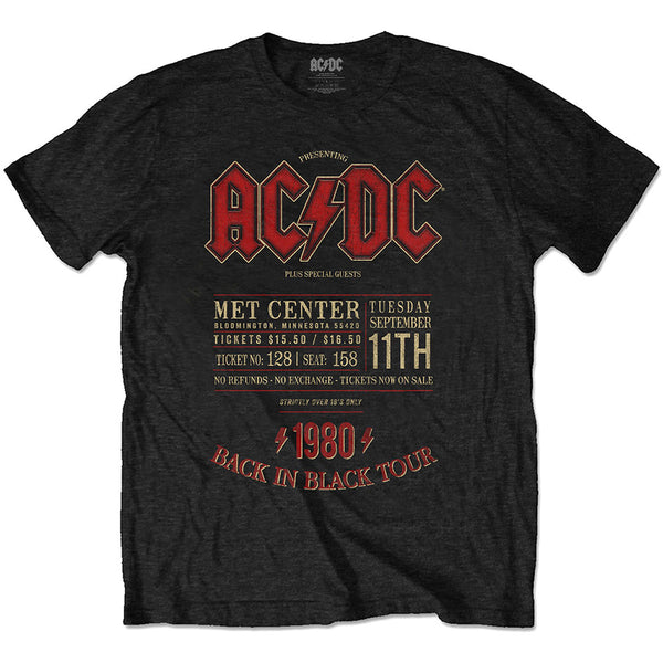 AC/DC | Official Band T-Shirt | Minnesota  '80