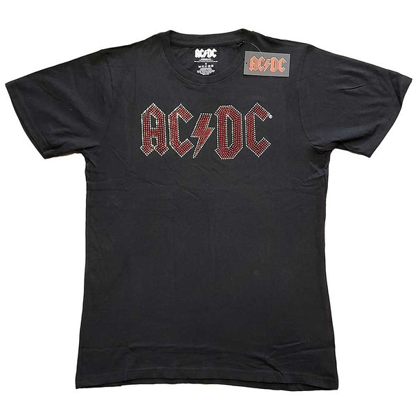 AC/DC Unisex T-Shirt: Full Colour Logo (Diamante)