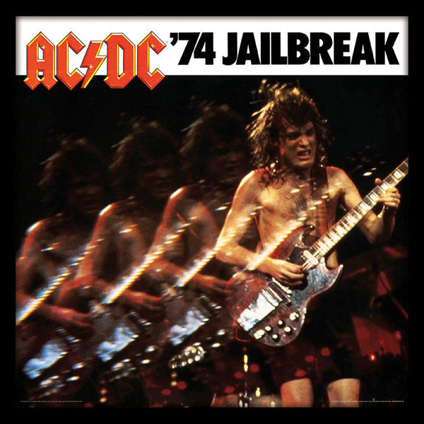 AC/DC 74 Jailbreak: 30.5 x 30.5cm Framed Print