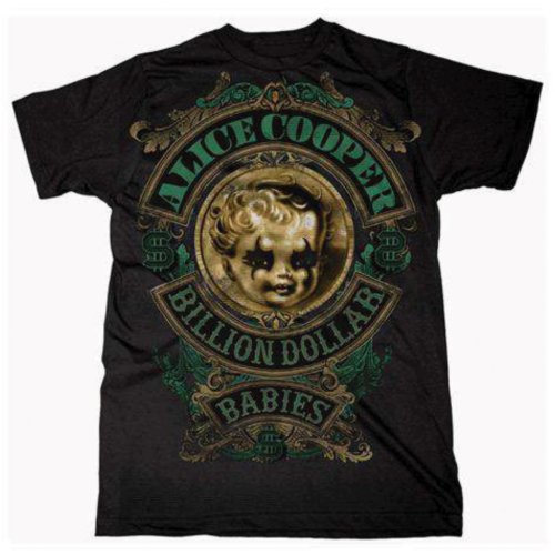 Alice Cooper | Official Band T-Shirt | Billion Dollar Baby Crest