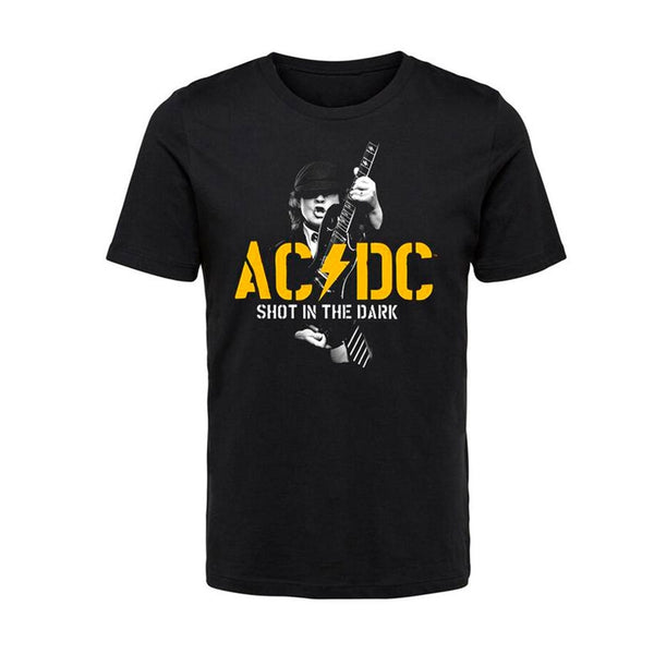 AC/DC Unisex T-shirt: Pwr Shot In The Dark (back print)