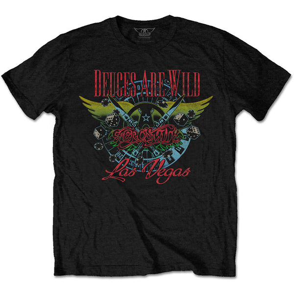 Aerosmith | Official Band T-Shirt | Deuces Are Wild, Vegas
