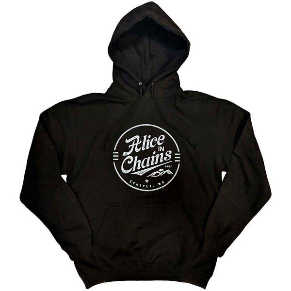 Alice In Chains | Official Band Hoodie | Circle Emblem