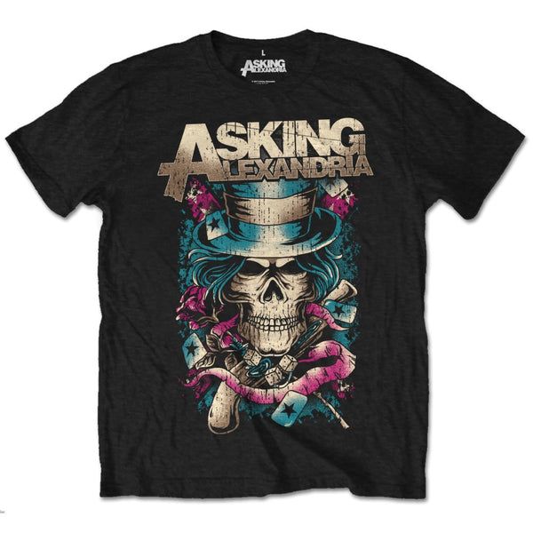 Asking Alexandria | Official Band T-Shirt | Hat Skull