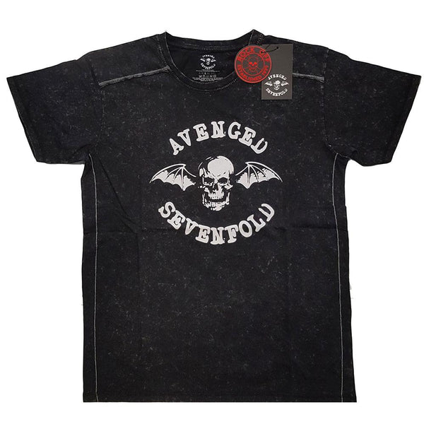 Avenged Sevenfold Unisex Snow Wash Tee: Logo