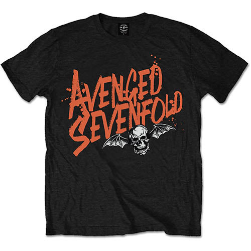 Avenged Sevenfold | Official Band T-Shirt | Orange Splatter