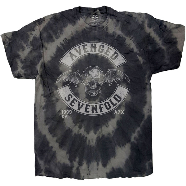Avenged Sevenfold | Official Band T-Shirt | Dip-Dye Deathbat Crest