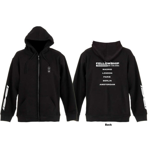 ATEEZ | Official Band Zipped Hoodie | Fellowship Tour (Back Print)