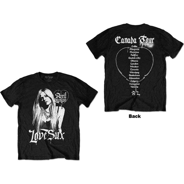 Avril Lavigne | Official T-Shirt | Love Sux Back Print
