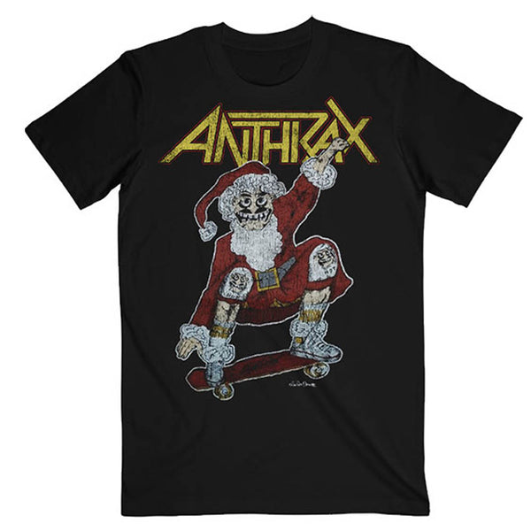 Anthrax | Official Band T-Shirt | Vintage Christmas (Back Print)