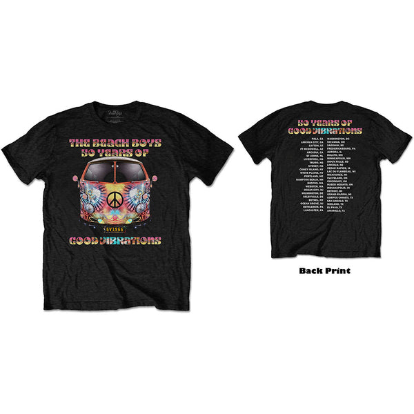 The Beach Boys | Official Band T-Shirt | Good Vibes Tour (Back Print)
