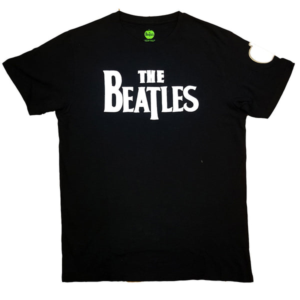 The Beatles Unisex Fashion T-Shirt: Drop T Logo (Applique Motifs)