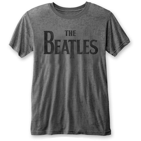 The Beatles Unisex Fashion T-Shirt: Drop T Logo (Burn Out)
