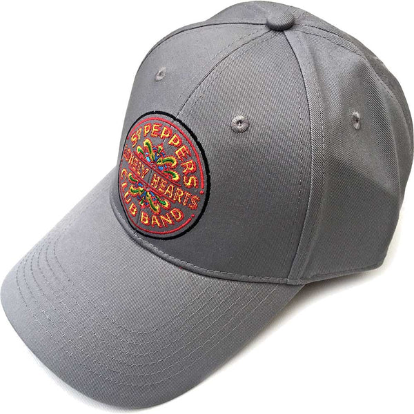 The Beatles Unisex Baseball Cap: Sgt Pepper Drum (Grey)