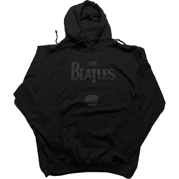 The Beatles Unisex Pullover Hoodie: Drop T Logo & Apple (Puff Print)