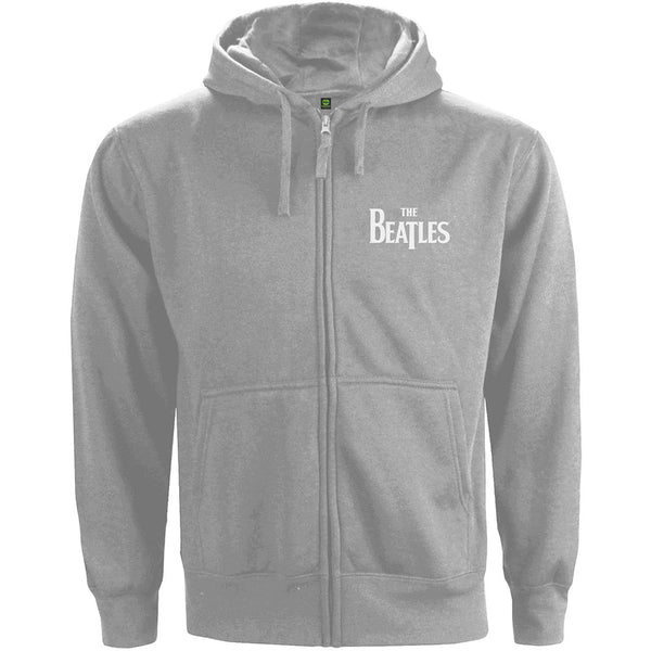 The Beatles Unisex Zipped Hoodie: White Album (Back Print)