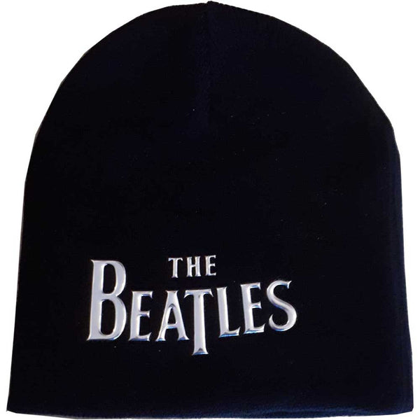 The Beatles Unisex Beanie Hat: Drop T Logo (Sonic Silver)