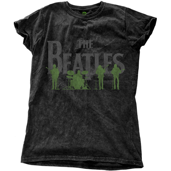 The Beatles Ladies Fashion T-Shirt: Saville Row Line-Up (Snow Wash)