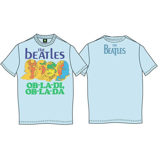 The Beatles Unisex Premium T-Shirt: Ob-La-Di (Back Print)