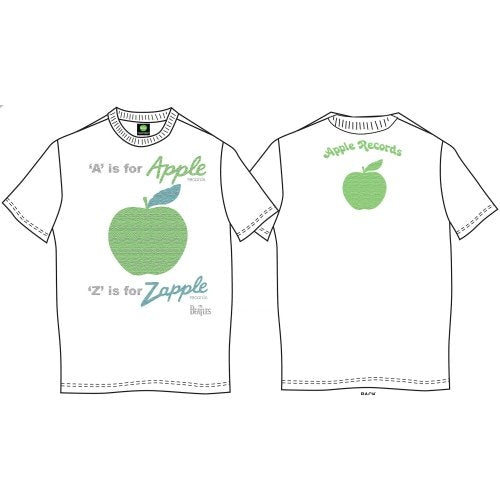 The Beatles Unisex Premium T-Shirt: A is for Apple (Back Print)