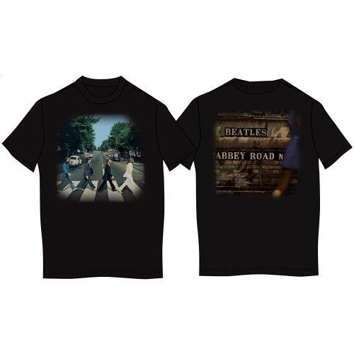 The Beatles Unisex Premium T-Shirt: Abbey Road (Back Print)
