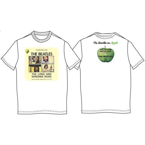 The Beatles Unisex Premium T-Shirt: The Long & Winding Road (Back Print)