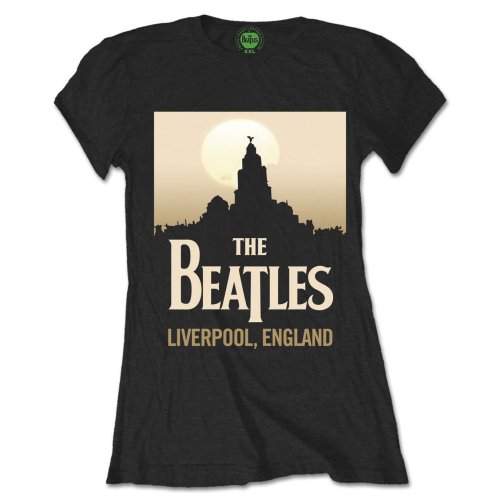 The Beatles Ladies Premium T-Shirt: Liverpool England