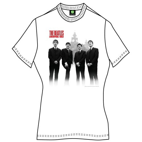 The Beatles Ladies Premium T-Shirt: The Beatles in Liverpool
