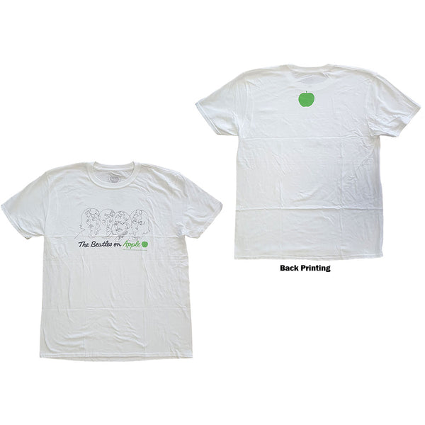 The Beatles Unisex Premium T-Shirt: On Apple (Back Print)