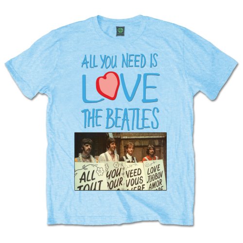 The Beatles Unisex Premium T-Shirt: All you need is love Play Cards