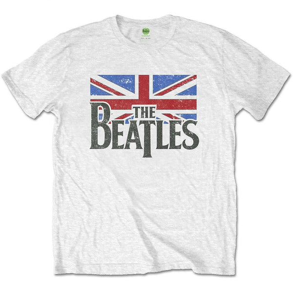 The Beatles Kids T-Shirt: Logo & Vintage Flag