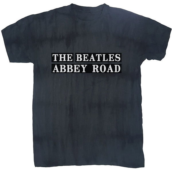 The Beatles | Official Band T-Shirt | Abbey Road Sign (Dip-Dye)