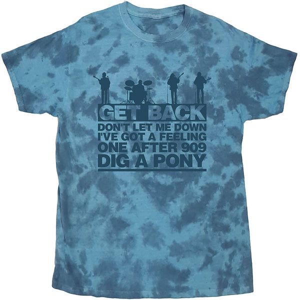 The Beatles | Official Band T-Shirt | Let it Be Songs (Dip-Dye)