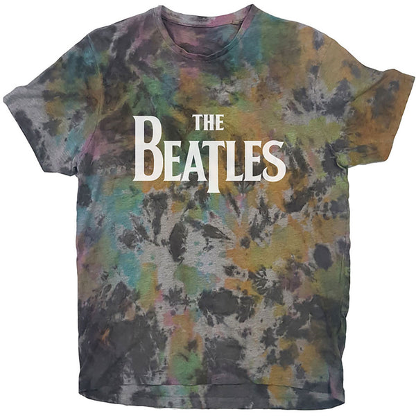 The Beatles | Official Band T-Shirt | Drop T Logo (Dip-Dye)