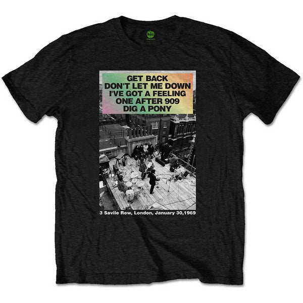 The Beatles | Official Band T-Shirt | Rooftop Songs Gradient