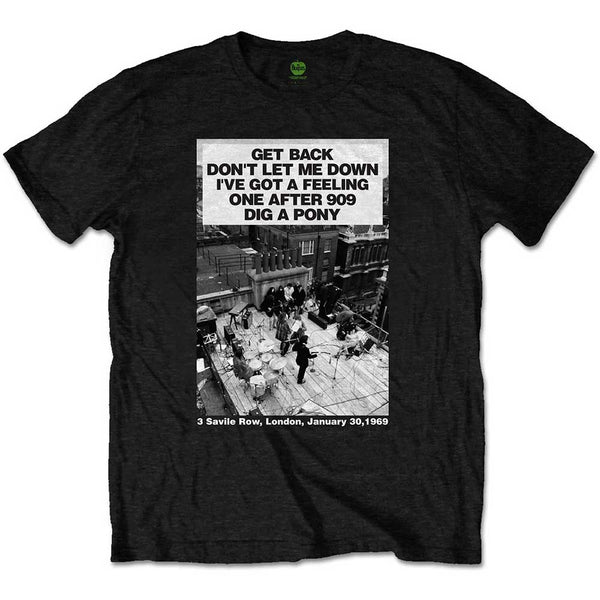 The Beatles | Official Band T-Shirt | Rooftop Songs