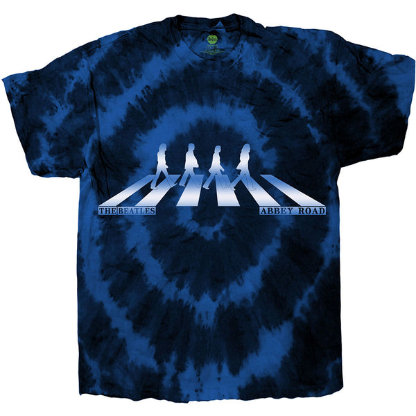 The Beatles | Official Band T-Shirt | Abbey Road Crossing Gradient (Dip-Dye)