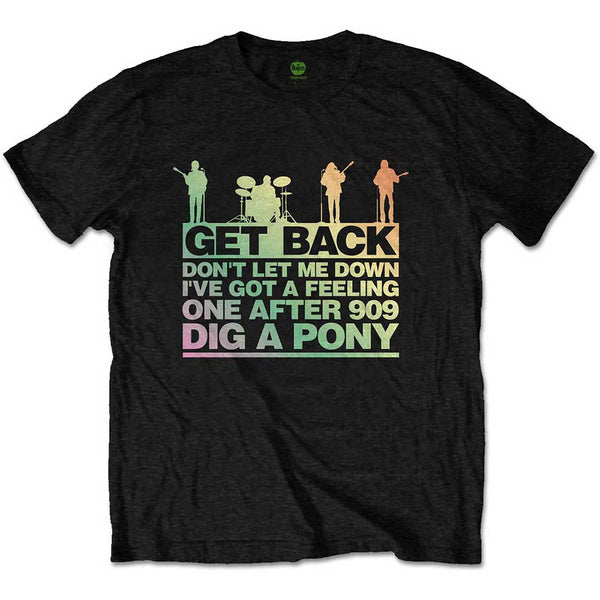 The Beatles | Official Band T-Shirt | Get Back Gradient