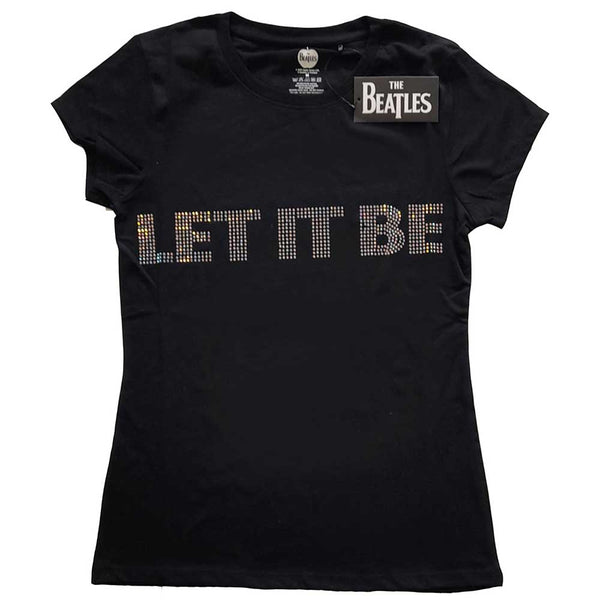 The Beatles Ladies T-Shirt: Let It Be (Diamante)