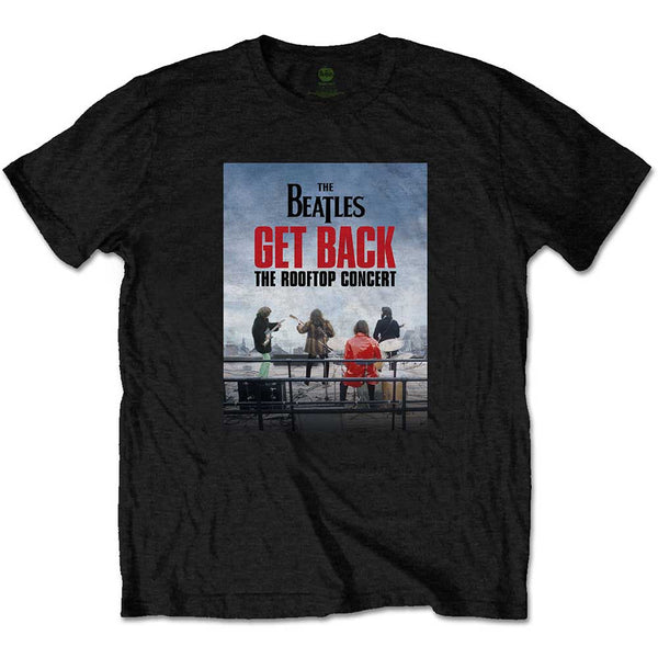 The Beatles | Official Band T-Shirt | Rooftop Concert Black