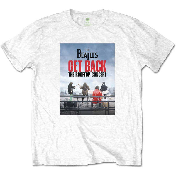 The Beatles | Official Band T-Shirt | Rooftop Concert White