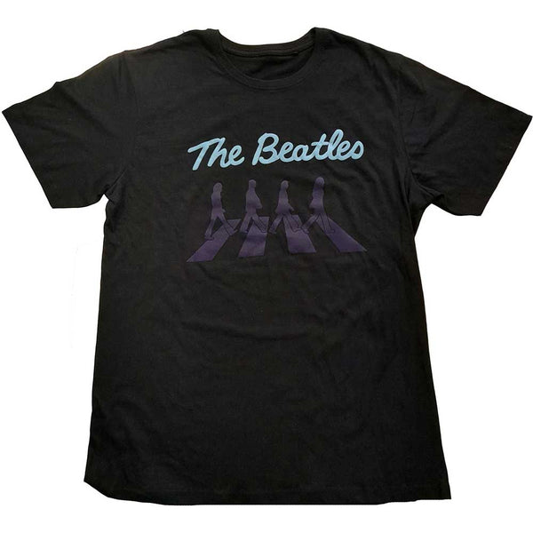 The Beatles | Official Band T-Shirt | Crossing Silhouettes (Puff Print)