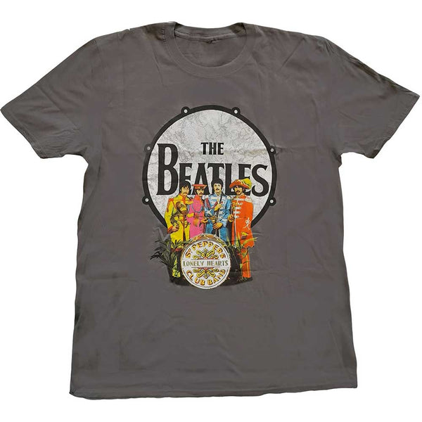 The Beatles | Official Band T-Shirt | Sgt Pepper & Drum