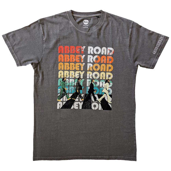 The Beatles | Official Band T-shirt | Abbey Stacked (Sleeve Print)