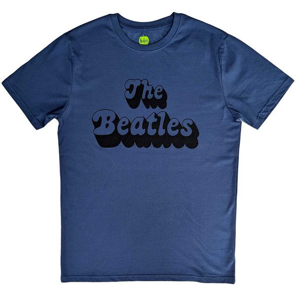 The Beatles | Official Band T-Shirt | Text Logo Shadow