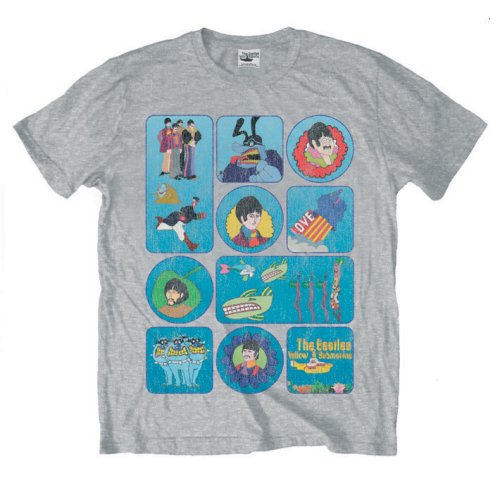 The Beatles | Official Band T-Shirt | Yellow Submarine Montage