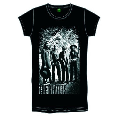 The Beatles Ladies Premium T-Shirt: Tittenhurst Lamppost with Foiled Application