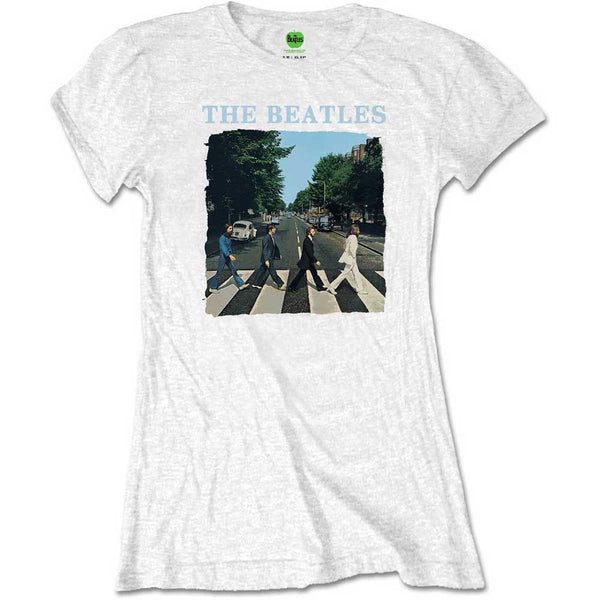 The Beatles Ladies T-Shirt: Abbey Road & Logo