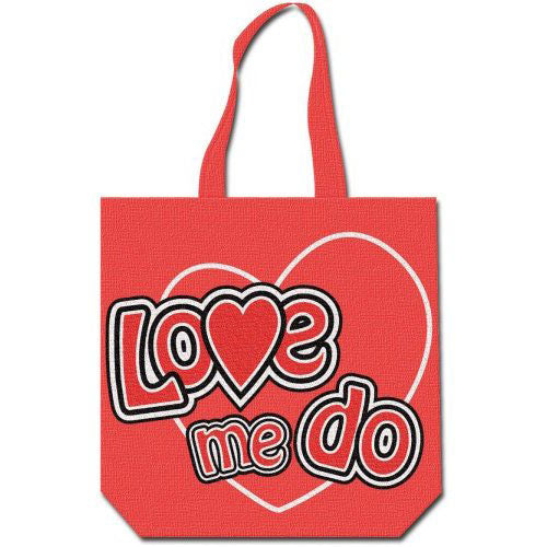 The Beatles Cotton Tote Bag: Love me do (Back Print)