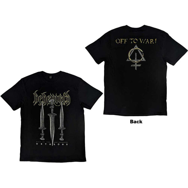 Behemoth | Official Band T-shirt | Off To War! (Back Print)